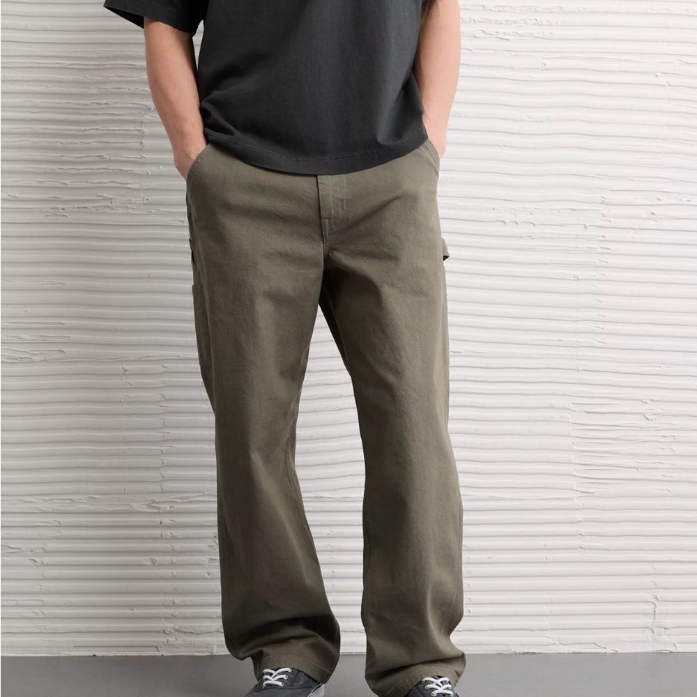 American Eagle Outfitters Men's Cargo Pants - Olive